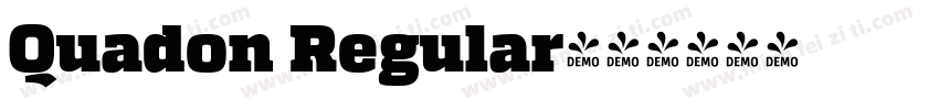 Quadon Regular字体转换